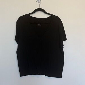 a new day Black V-Neck Short Sleeve Tee
